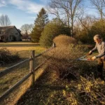 Healthy lawn after complete shrub and tree clearing service